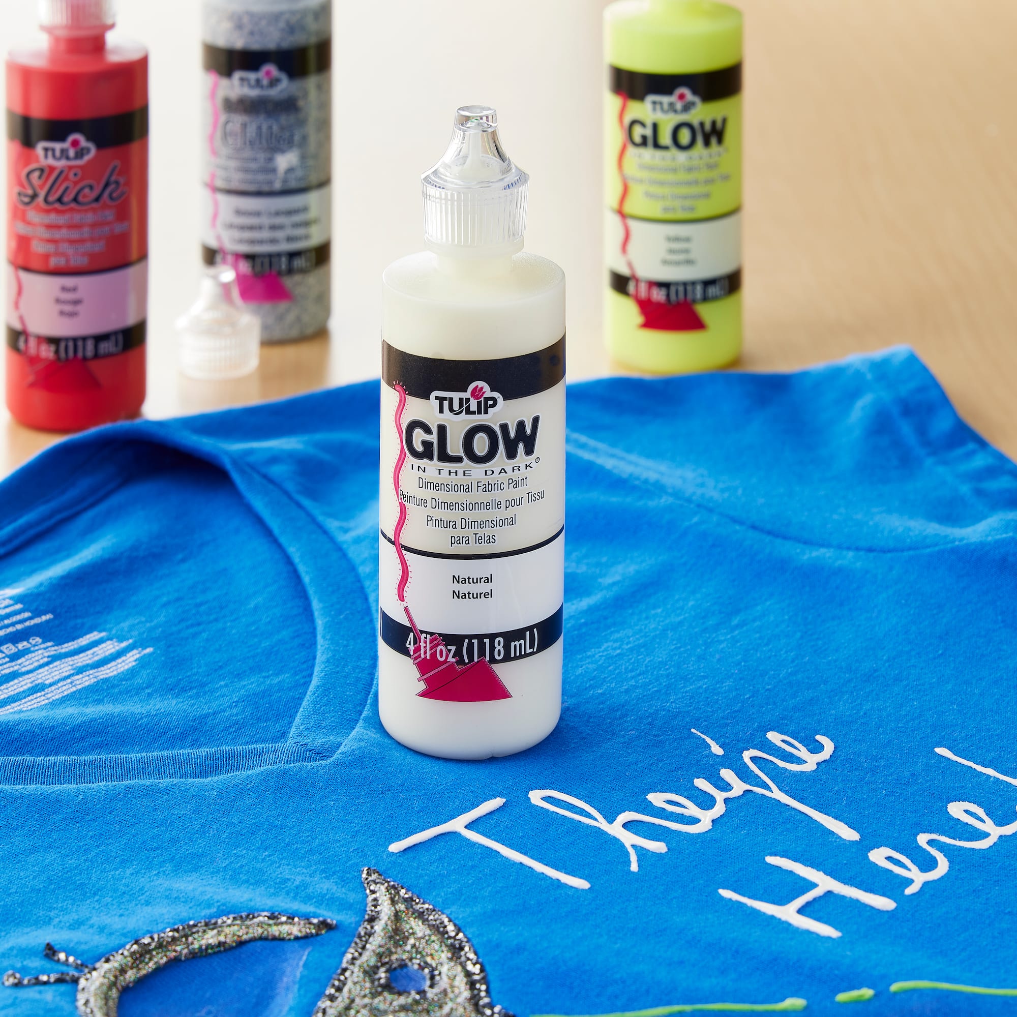 Tulip® Glow In The Dark® Natural Dimensional Fabric Paint